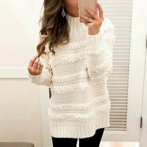 Lou & Grey Snowbird Sweater, Size XS